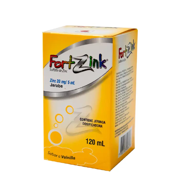 FortZink 20mg/5ml jarabe frasco x120ml