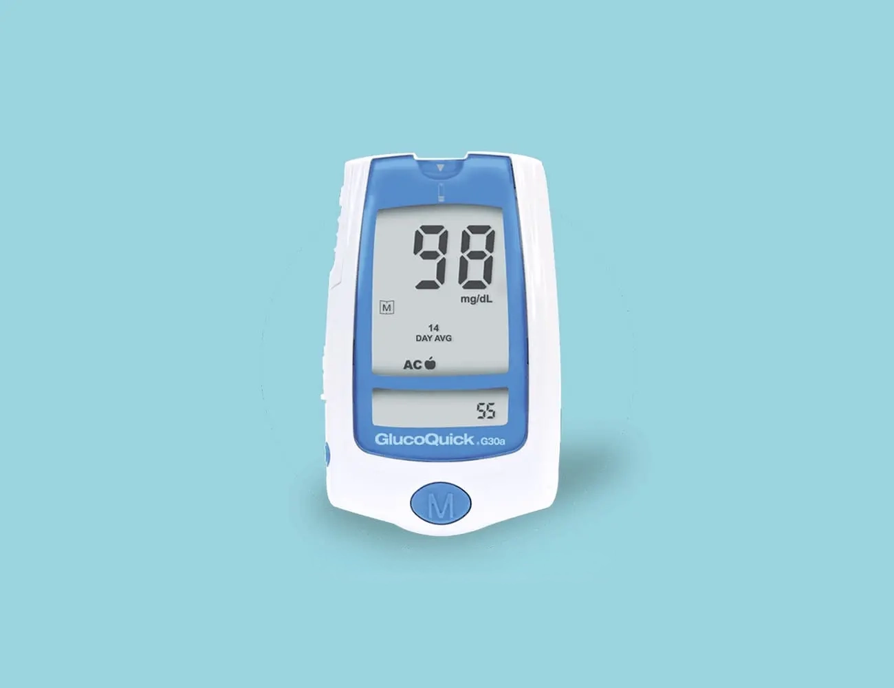 Monitoreo de glucosa con GlucoQuick G30a